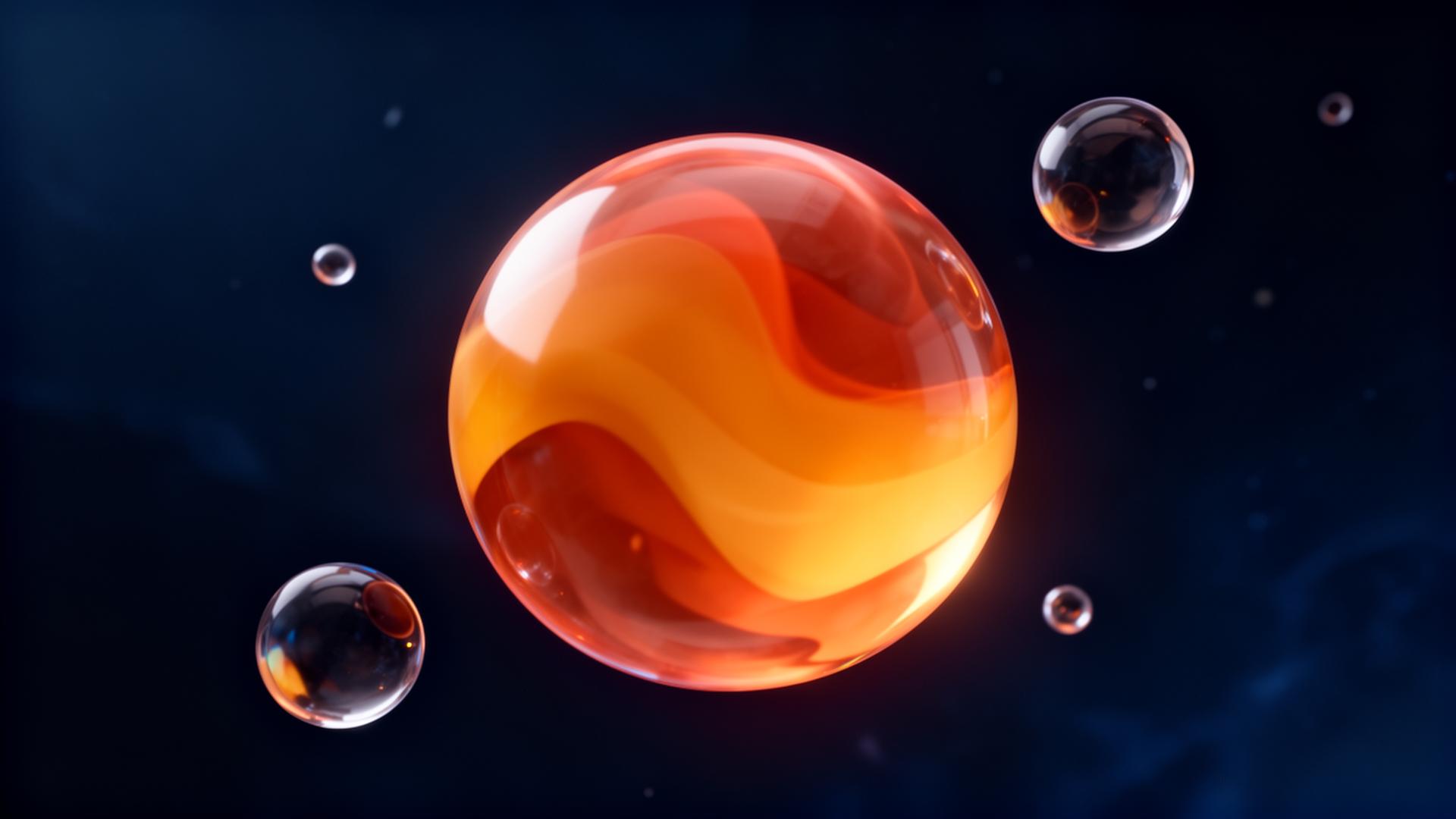 Glassy sphere representing the core of operational intelligence